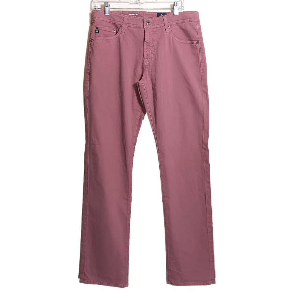 AG Adriano Goldschmied Graduate Tailored Leg Jeans Mens 32x32 Dusty Pink SUD New
